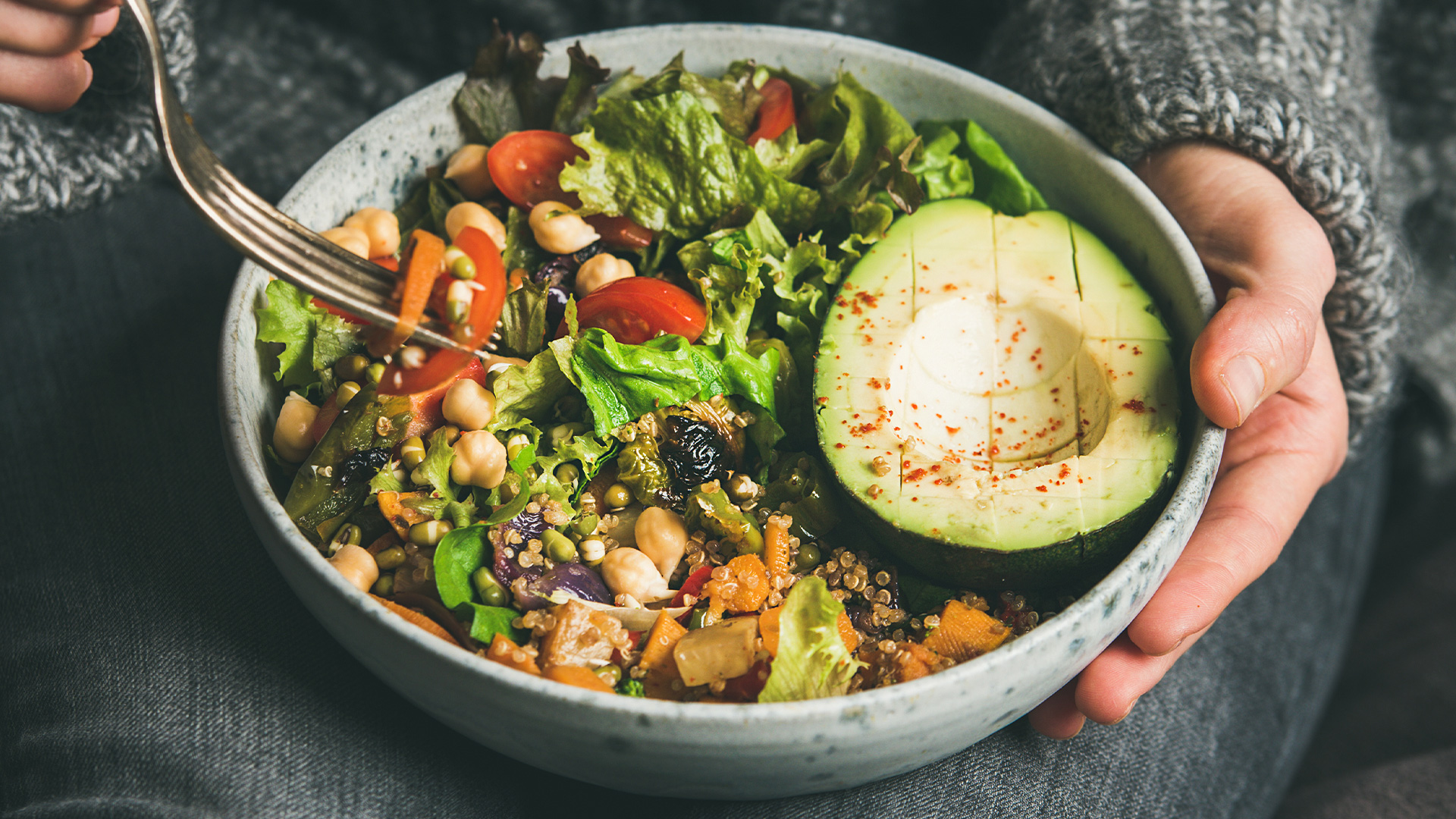 Close-up of a bowl overflowing with fresh